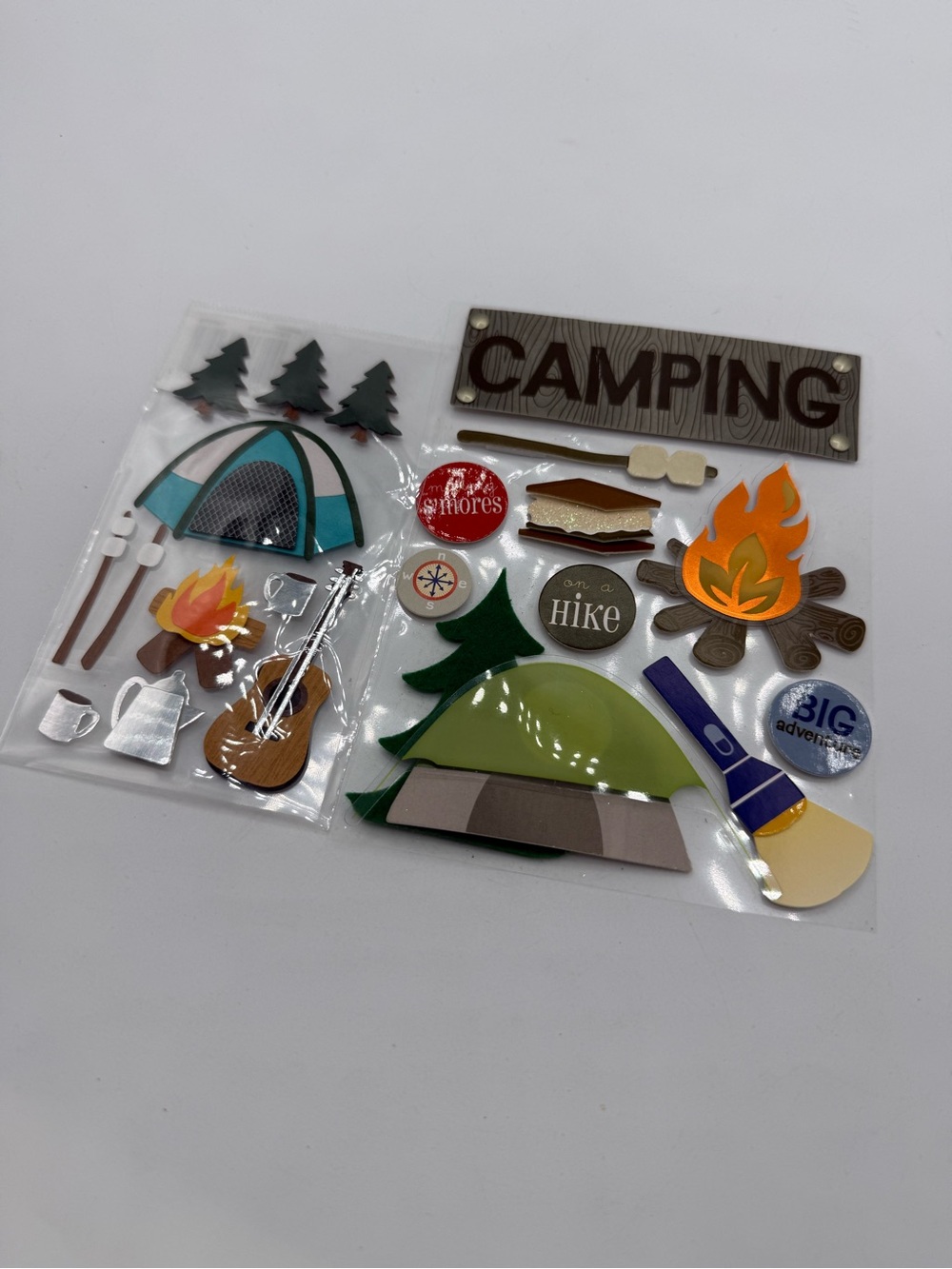 Camping Themed Scrapbooking Stickers By Soft Spoken Lot Of 2